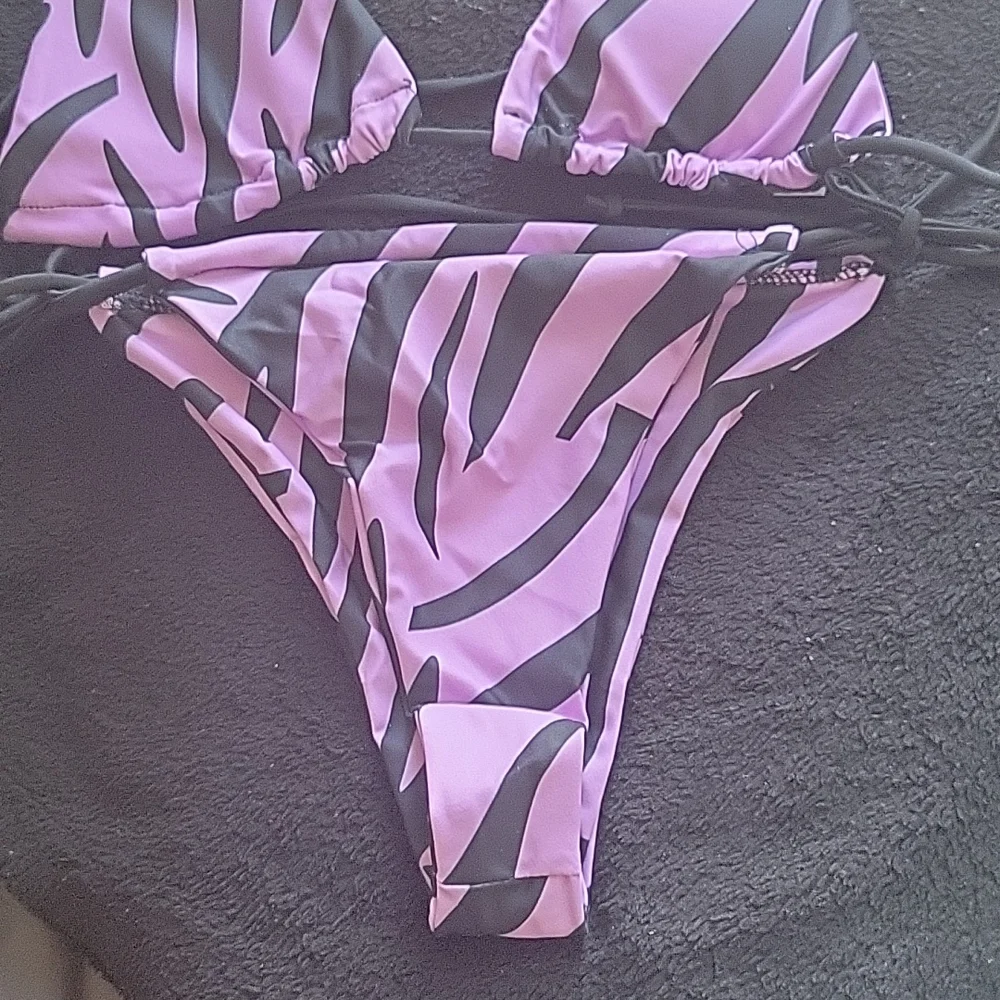 3 piece purple animal print set - Picture 4 of 5